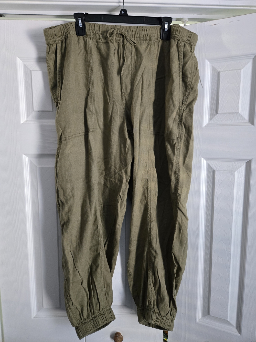NWT Womens Olive Drawstring Balloon Pants